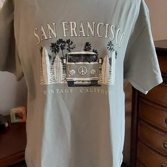San Francisco VW Volkswagen Surf Vintage California T-shirt, size L - Picture 1 of 10